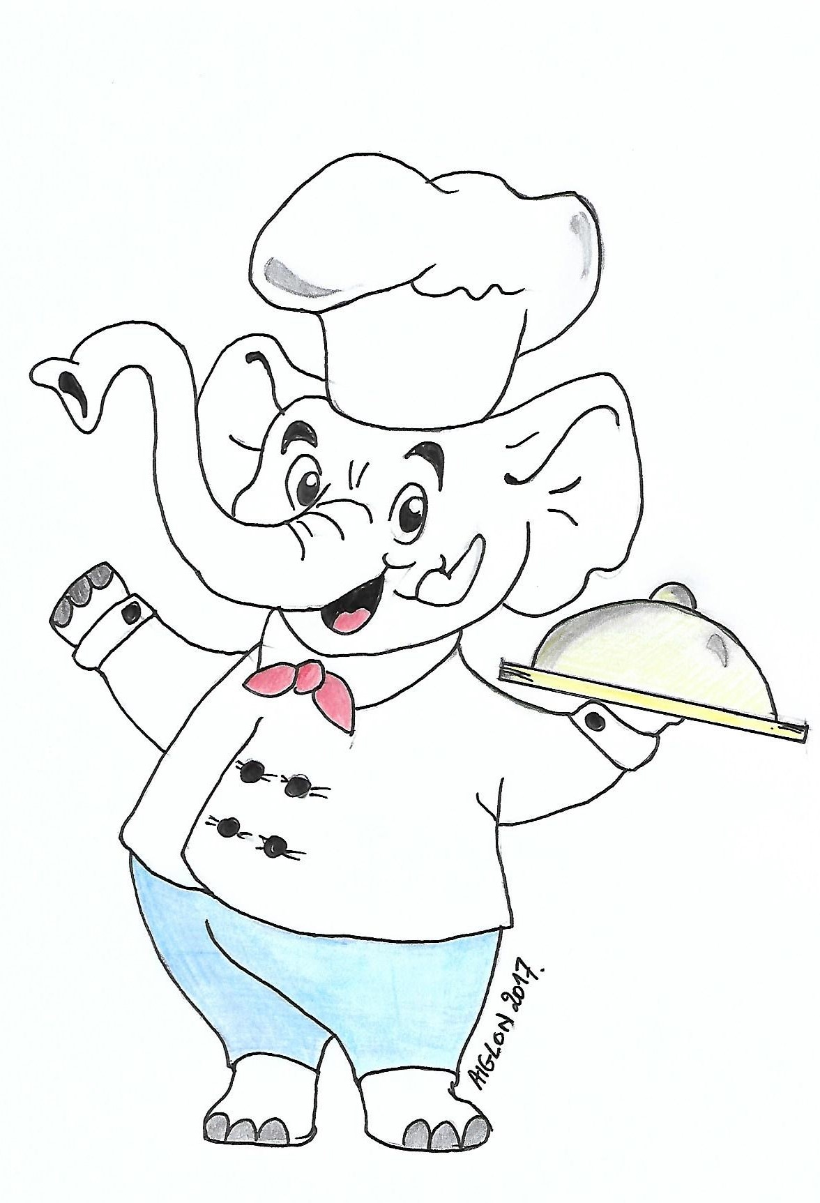 Elephant cuisinier